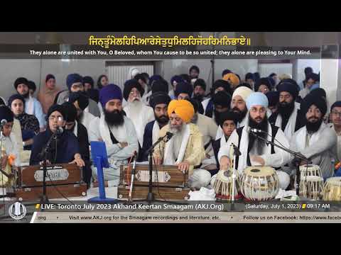 097 Bhai Gursharan Singh Jee Patiala @ Saturday AM Toronto July 2023 Annual Akhand Keertan Smaagam
