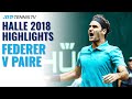 Roger Federer's Great Escape vs Benoit Paire | Halle 2018 Highlights