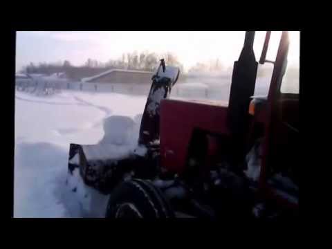 т-25 со снегоротором сомодельным