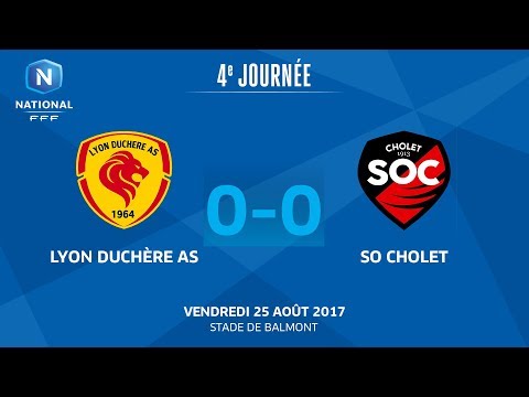 J4 : Lyon Duchère AS - SO Cholet (0-0), le replay