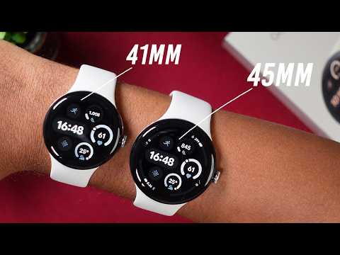 Google Pixel Watch 3 - Size comparison 41mm vs. 45mm on the wrist!