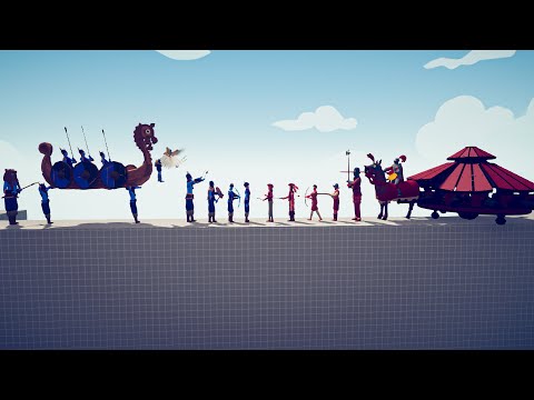 Renaissance Team Vs Viking Team - Totally Accurate Battle Simulator | TABS