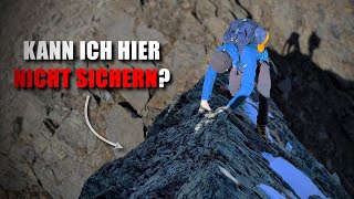 Das Problem beim Sichern im leichten Gelände...