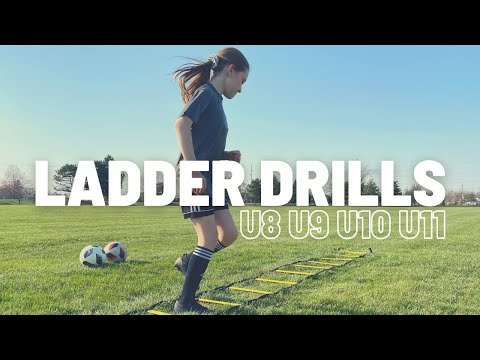 Ladder Drills For Youth Players | Faster Feet & Improve Agility | U8, U9, U10, U11 | Football/Soccer
