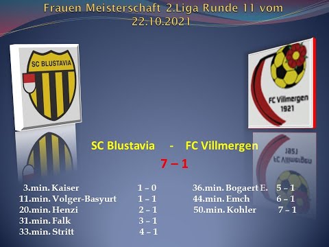 Frauen Meisterschaft 2.Liga SC Blustavia - FC Villmergen