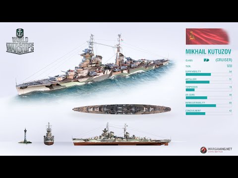World of Warships - VIII Kutusow  - Nikolai Kusnezow -  Großkaliber - Vernichter - Brandstifter