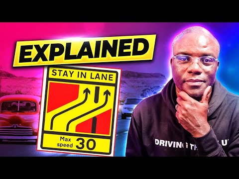 Contraflow Signs Explained With Visual Explanations | Driving Theory UK