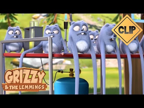 Les expériences scientifiques des Lemmings - Grizzy et les Lemmings