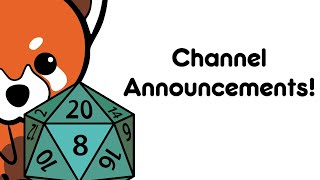 Channel Announcements!