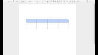 Práce s tabulkou v Google Docs
