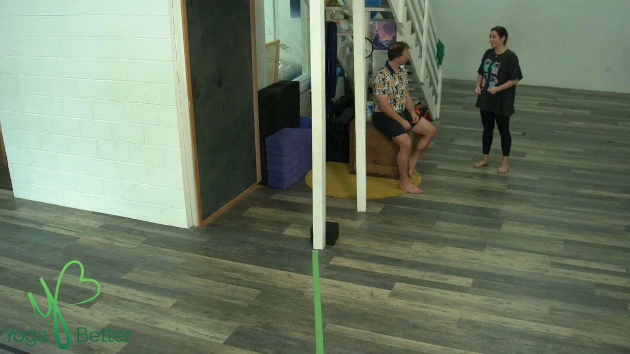 Level 1 - 6:15pm w/ ANDREW 8.22.24 YOGA BETTER ON LINE! (class starts @ 00:02:18; ends @ 00:58:48)