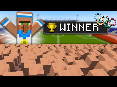 100 Villagers Compete in Epic Minecraft Olympics!