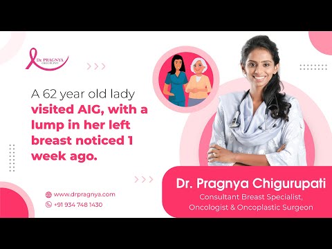 Case Study- A 62 year old lady visited AIG, with a lump in her left breast noticed 1 week ago.
