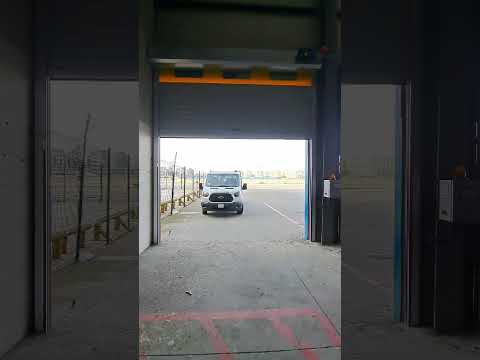 Safety rapid roll up PVC door designed for airports