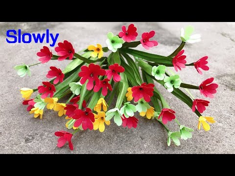 ABC TV | How To Make Flower Bouquet Accessories With Shape Punch #2 (Slowly) - Craft Tutorial