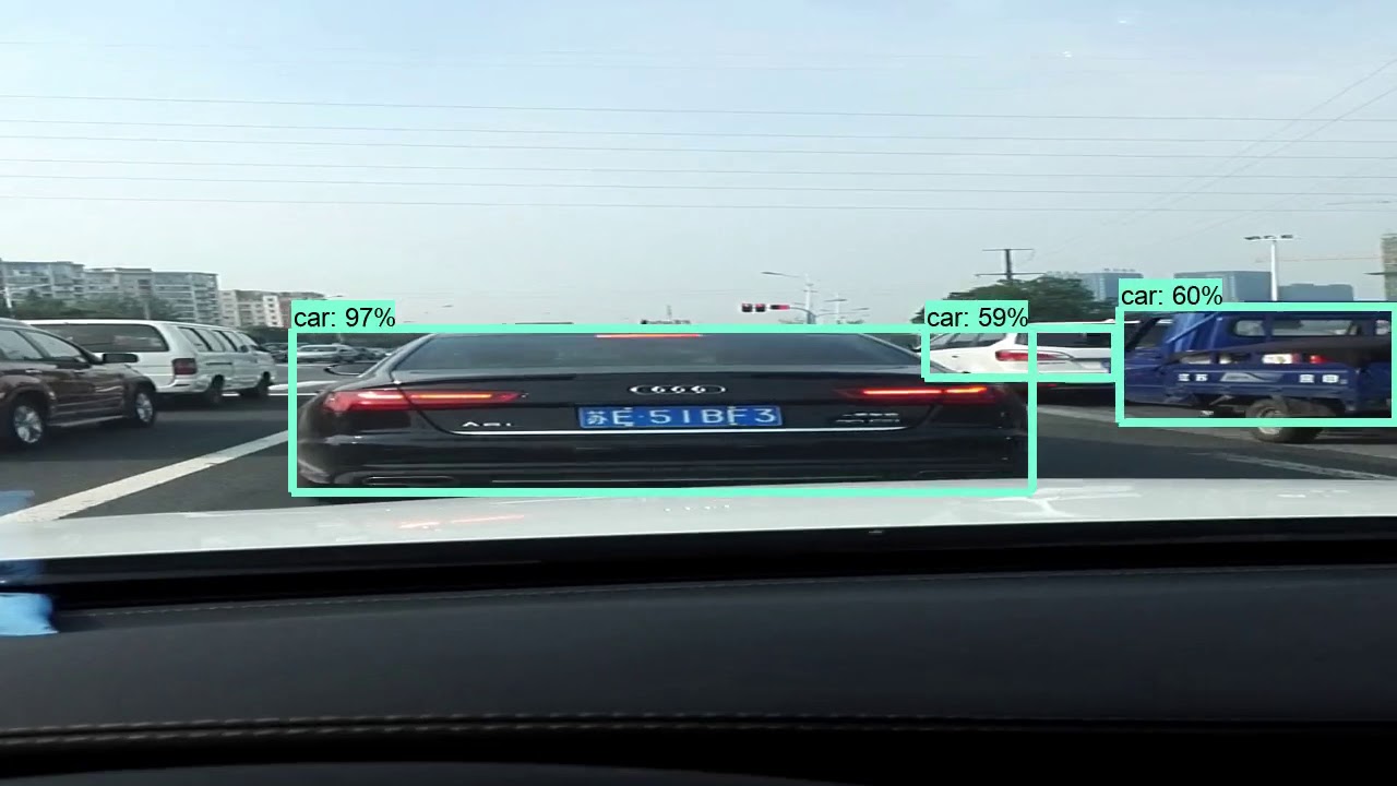 tensorflow API to detect vehicles and traffic lights