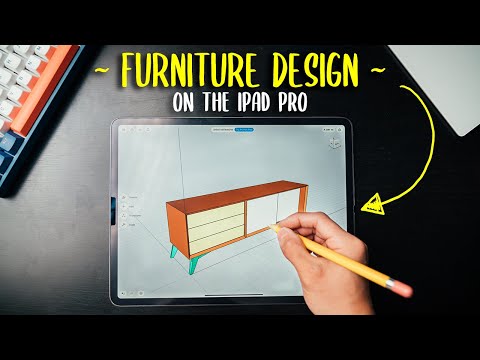 Designing Furniture On The iPad Pro with Shapr3D - For Woodworking