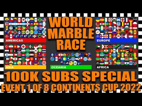 100000 Subs Marble Race - Event 1 - Continents Cup 2022