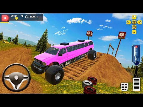 Offroad Extended Hummer Monster Limousine Truck Driving - Android Gameplay
