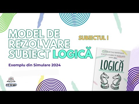 Solution model for BACALAUREATE LOGIC - Subject I