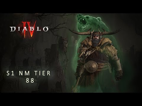 shapeshifter werebear druid boss fight nightmare tier 88 - season1 diablo 4