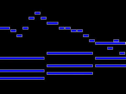 Simple melody - midi visualization