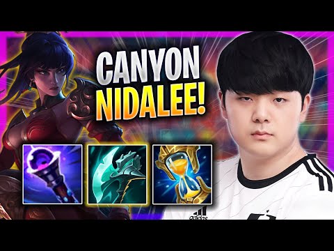 CANYON CRAZY GAME WITH NIDALEE! - DK Canyon Plays Nidalee JUNGLE vs Poppy! | Bootcamp 2023