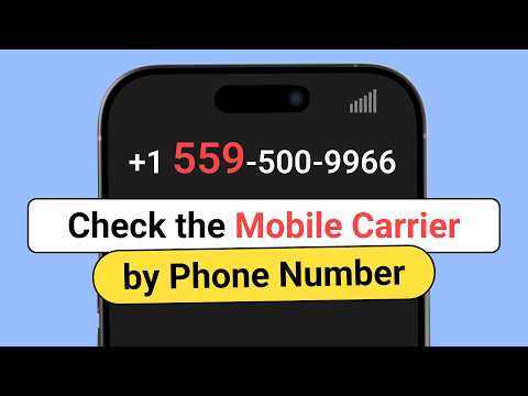 Free Carrier Lookup