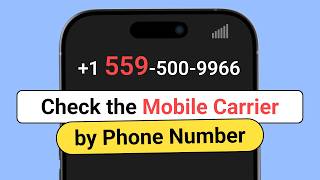 Free Carrier Lookup