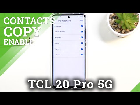 How to Copy Contacts in TCL 20 Pro- Transfer Numbers