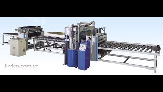 Dây chuyền máy dán phủ mặt Acrylic keo PUR