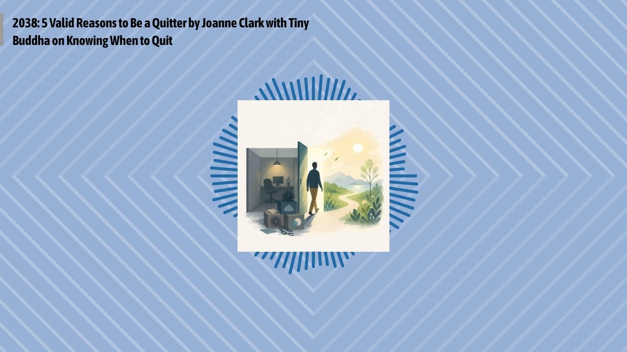 2038: 5 Valid Reasons to Be a Quitter by Joanne Clark with Tiny Buddha on Knowing When to Quit |...