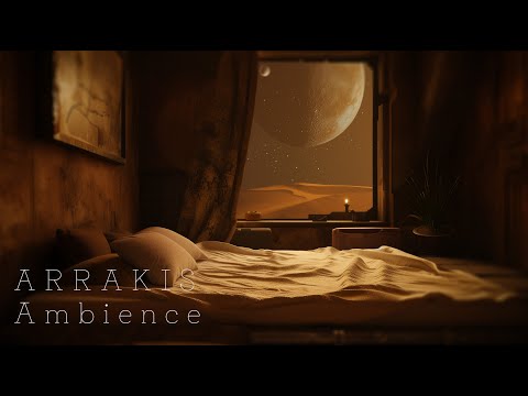 A Night in Arrakis with Golden Spice. | DUNE | Ambient music | Relaxing music | 1hours
