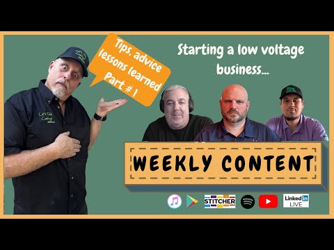 Starting a Low Voltage Business Part 1 | RCDD