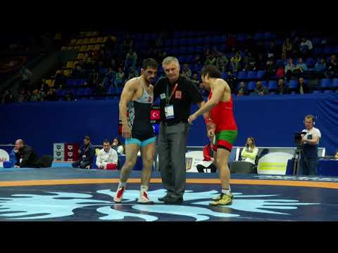 1/4 Final   FS   61 kg ANDREY BEKRENEU (BLR) MUNIR RECEP AKTAS (TUR)