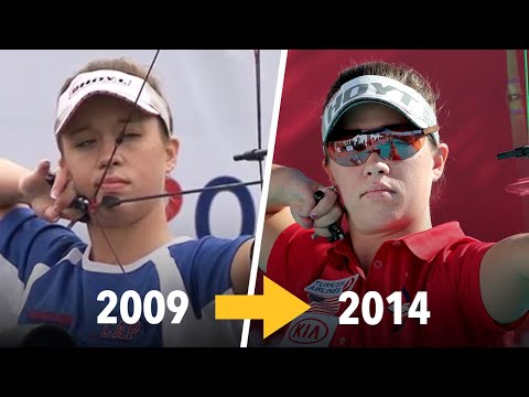 Erika Jones 🇺🇸 archery technique evolution (2009-2014)