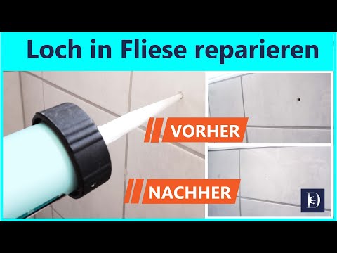 Loch in Fliesen & Fugen reparieren bei Auszug