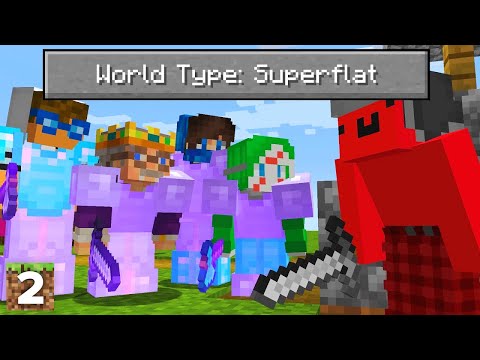 Minecraft Manhunt, But It's a Superflat World ft. Mogswamp
