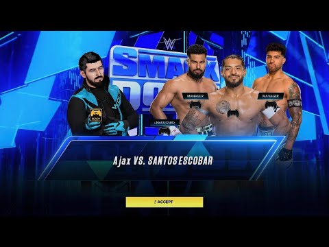Santos Escobar vs. Ajax On Smackdown.