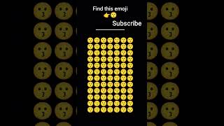 find this emoji #emoji #emojichallenge #funny #gaming  #entertainment  #shorts