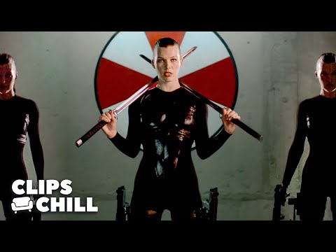 Umbrella Headquarters Fight | Resident Evil: Afterlife (Milla Jovovich)