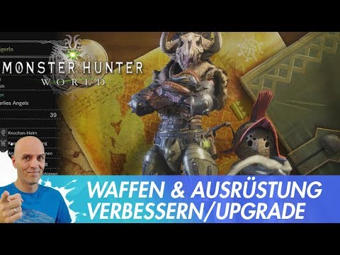 MONSTER HUNTER WORLD - Ausrüstung & Waffen verbessern (Deutsch/German Guide Anfänger)