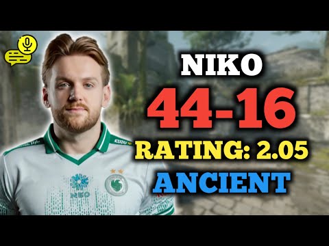 NIKO (44-16) RT: 2.05 | EU FACEIT (ANTIGO) +VOZ | CS2 POV