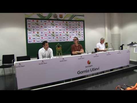 Presskonferens efter GAIS - Varbergs BOIS