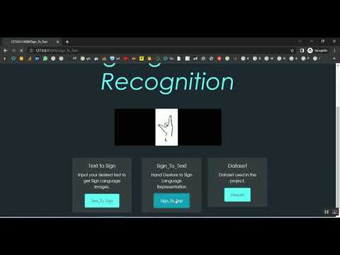 Sign Language Hand Gestures using Live Camera in Python Projects