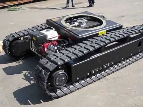 Custom-made tracked undercarriage with Honda gasengine -VTS Track Solutions