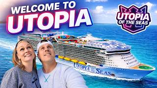 BOARDING UTOPIA OF THE SEAS!! - Royal Caribbean's Newest Oasis Class Ship - Day 1 Cruise Vlog