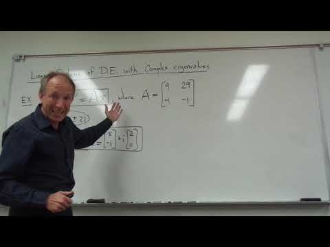 Linear Systems of DE with Complex Eigenvalues