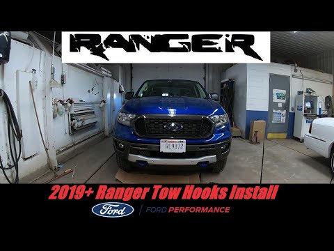 2019+ Ford Ranger Ford Performance Tow Hooks Install
