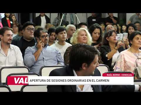 Apertura de Sesiones en el Concejo Deliberante de El Carmen